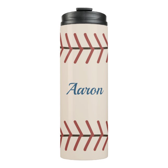 Personalized Vintage Baseball Coffee Tumbler Gift (Front)
