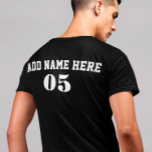 Personalized Vintage Baseball Name Number Retro T-Shirt<br><div class="desc">Personalized vintage baseball name number retro design  can be good for you if you love Baseball. Or it could be a great gift for those who loves baseball.</div>
