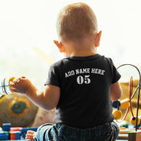 Personalized Vintage Baseball Name Number Retro