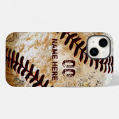 Personalized Vintage Baseball Phone Cases (Back (Horizontal))
