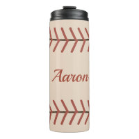 Personalized Vintage Baseball Thermal Tumbler Gift