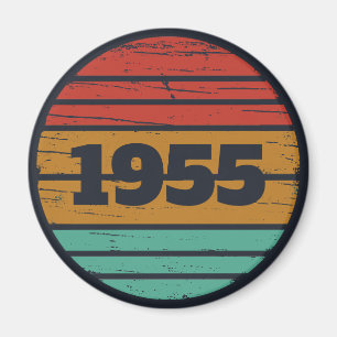 Personalized vintage birthday gift idea magnet