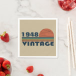 Personalized vintage birthday gift napkin<br><div class="desc">You can add some originality to your wardrobe collection with this vintage classic birthday graphic design with awesome typography font lettering, It is a great gift for men, women, husbands, wife, girlfriend, and a boyfriend who will love this one-of-a-kind artwork. The best amazing and funny holiday present for your happy...</div>