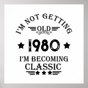 Personalized vintage birthday gift poster