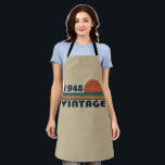 Personalized vintage birthday gift womens apron<br><div class="desc">You can add some originality to your wardrobe collection with this vintage classic birthday graphic design with awesome typography font lettering, It is a great gift for men, women, husbands, wife, girlfriend, and a boyfriend who will love this one-of-a-kind artwork. The best amazing and funny holiday present for your happy...</div>