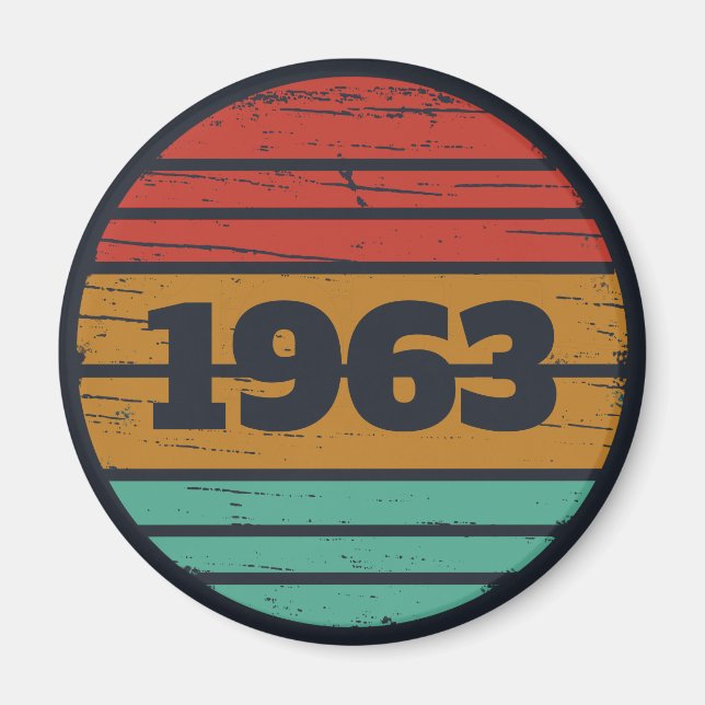 Personalized vintage birthday gifts magnet (Front)