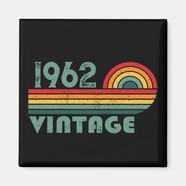 Personalized vintage birthday gifts magnet (Front)