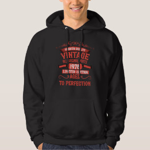 Personalized vintage birthday gifts red hoodie