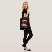 Personalized vintage birthday gifts red tote bag (On Model)