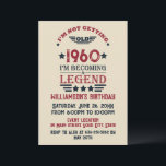 Personalized vintage birthday party invitation<br><div class="desc">You can add some originality with this limited edition, premium quality, and original, classy, retro, and vintage-looking birthday graphic design with a cool typography font. This is a great gift idea for men, women, husbands, wives, girlfriends, and boyfriends who will love this one-of-a-kind piece of art. The best unique and...</div>