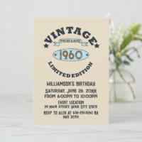Personalized vintage birthday party