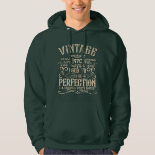 Personalized vintage birthday party whiskey label hoodie