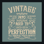 Personalized vintage birthday party whiskey label poster<br><div class="desc">Make your birthday special with this unique design. Add a touch of sophisticated elegance to your birthday celebration with our exquisite, one-of-a-kind designs. These graphics bring sophistication and originality to any product, creating a memorable and stylish gift. They are perfect for those who appreciate a touch of timeless glamour on...</div>