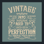 Personalized vintage birthday party whiskey label poster<br><div class="desc">Make your birthday special with this unique design. Add a touch of sophisticated elegance to your birthday celebration with our exquisite, one-of-a-kind designs. These graphics bring sophistication and originality to any product, creating a memorable and stylish gift. They are perfect for those who appreciate a touch of timeless glamour on...</div>