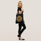 Personalized vintage birthday tote bag (On Model)