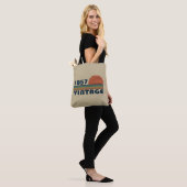 Personalized vintage birthday tote bag (On Model)