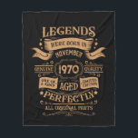 Personalized vintage birthday whiskey label fleece blanket<br><div class="desc">Make your birthday special with this unique design. Add a touch of sophisticated elegance to your birthday celebration with our exquisite, one-of-a-kind designs. These graphics bring sophistication and originality to any product, creating a memorable and stylish gift. They are perfect for those who appreciate a touch of timeless glamour on...</div>