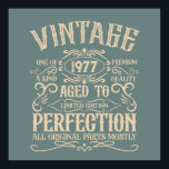 Personalized vintage birthday whiskey label themed poster<br><div class="desc">You can add some originality to your wardrobe collection with this vintage classic birthday graphic design with awesome typography font lettering. It is a great gift idea for men, women, husbands, wives, girlfriends, and boyfriends who will love this one-of-a-kind artwork. It is the best amazing and fun holiday present for...</div>