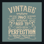Personalized vintage birthday whiskey party poster<br><div class="desc">You can add some originality to your wardrobe collection with this vintage classic birthday graphic design with awesome typography font lettering. It is a great gift idea for men, women, husbands, wives, girlfriends, and boyfriends who will love this one-of-a-kind artwork. It is the best amazing and fun holiday present for...</div>
