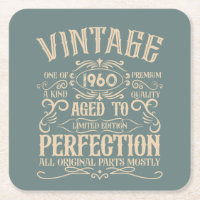 Personalized vintage birthday whiskey party