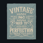 Personalized vintage birthday whiskey themed fleece blanket<br><div class="desc">You can add some originality to your wardrobe collection with this vintage classic birthday graphic design with awesome typography font lettering. It is a great gift idea for men, women, husbands, wives, girlfriends, and boyfriends who will love this one-of-a-kind artwork. It is the best amazing and fun holiday present for...</div>