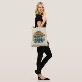 Personalized vintage birthday womens gift tote bag (On Model)