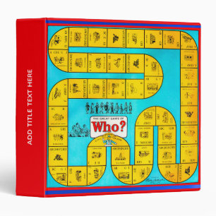 Personalized Vintage Board Game 3-Ring Binder