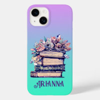 Personalized Vintage Books and Roses