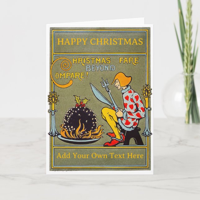 Personalized Vintage Christmas Card (Front)