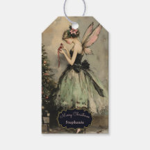 Personalized Vintage Christmas Fairy Tree Holiday