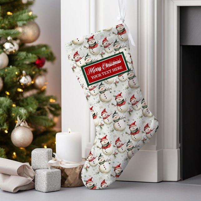 Personalized Vintage Christmas Stocking Classic  (Personalized Vintage Christmas Stocking Classic Design)