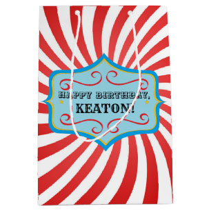 Personalized Vintage Circus Gift Bag