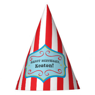 Personalized Vintage Circus Party Hat