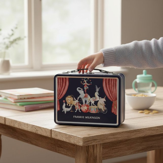 personalized Vintage Circus Performers Lunchbox (Creator Uploaded)