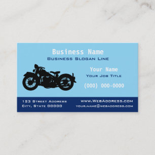 Personalized Vintage / Classic Motorcycle Business Card
