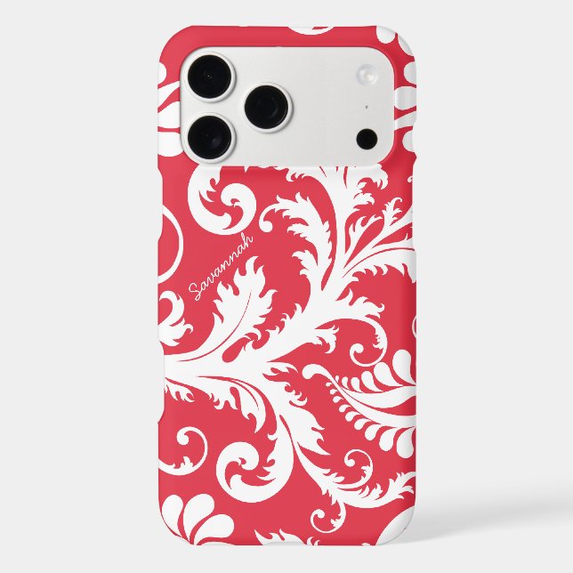 Personalized Vintage Damask change red any colour (Back)