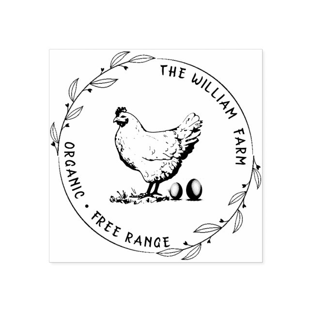 Personalized Vintage ⎢ Egg Stamp (Imprint)