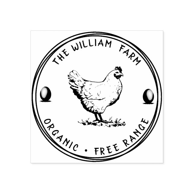 Personalized Vintage ⎢ Egg Stamp (Imprint)