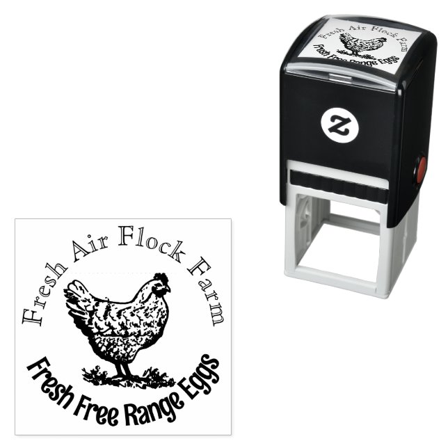Personalized Vintage Egg Stamp (In Situ)