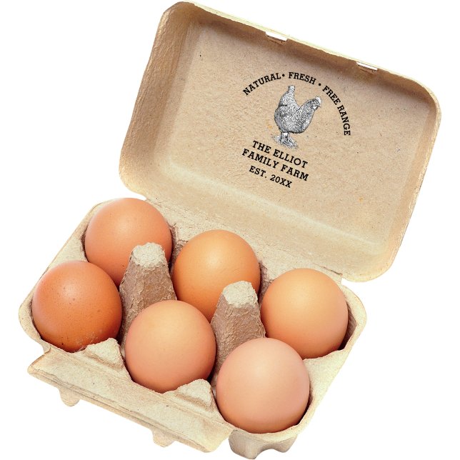 Personalized Vintage Family Farm  Rubber Stamp (Creator Uploaded)