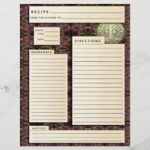 Personalized Vintage Family Recipe Cookbook