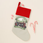 Personalized Vintage Farm Tractor Country Farmer  Christmas Stocking<br><div class="desc">Personalized Vintage Farm Tractor Country Farmer Family Farm - Rolling Hills,  Harvest Fields and Trees,  Cattle Dairy Cows - Customize with your Name or Custom Text!</div>