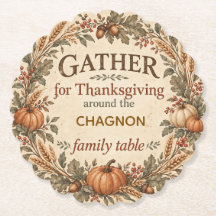 Personalized Vintage Farmhouse Thanksgiving Paper