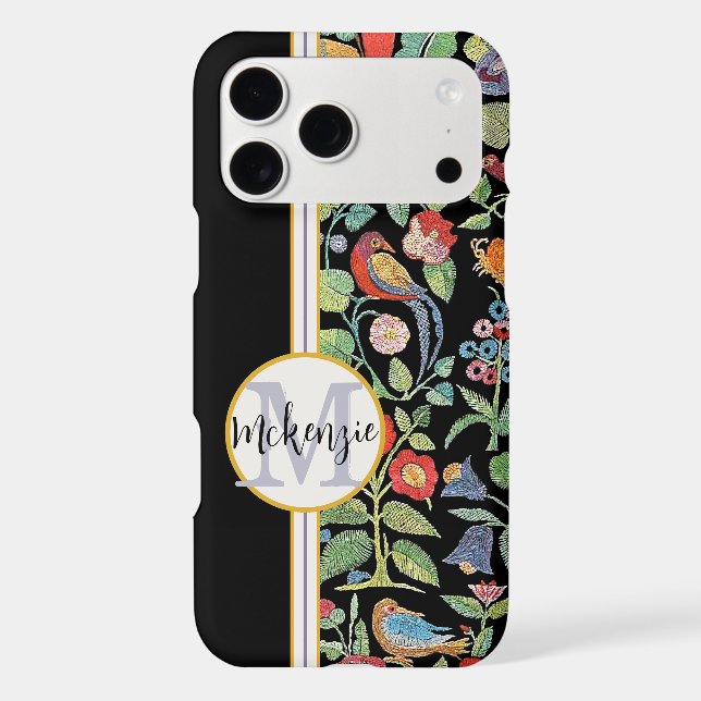 Personalized Vintage Faux Embroidered Pattern (Back)