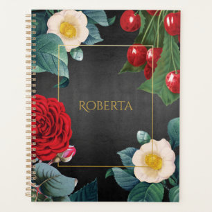 Personalized Vintage Floral Elegance Planner