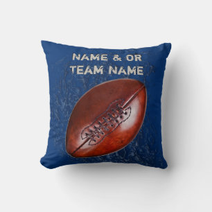 Personalized Vintage Football Decor Pillow
