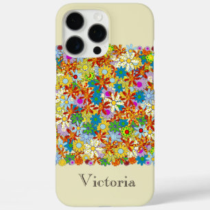 Personalized Vintage Foral Your Name or Quote iPhone 16 Pro Max Case
