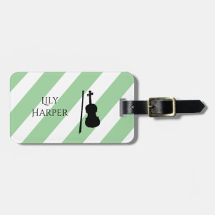 Personalized Vintage Gifts for violinist, musician Luggage Tag