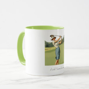 Personalized Vintage Golfer's Combo Mug