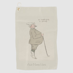 Personalized Vintage Golfers Golf Towel